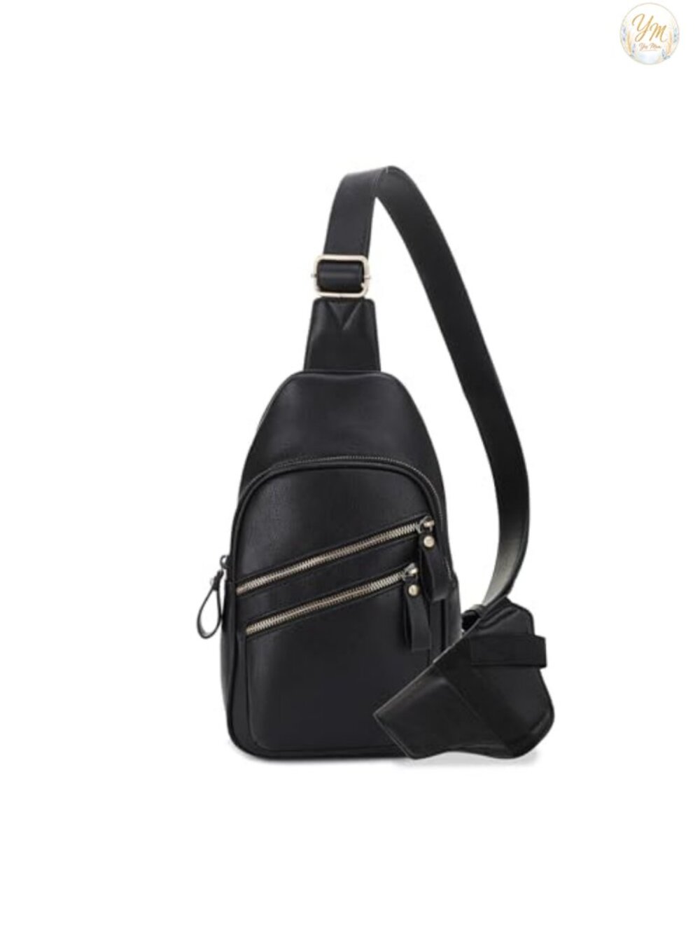Unisex Concealed Carry Sling Backpack Crossbody Purse Faux Leather Lockable